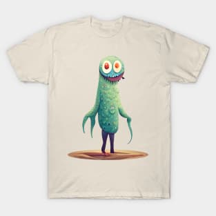 Silly Green Cute Monster T-Shirt